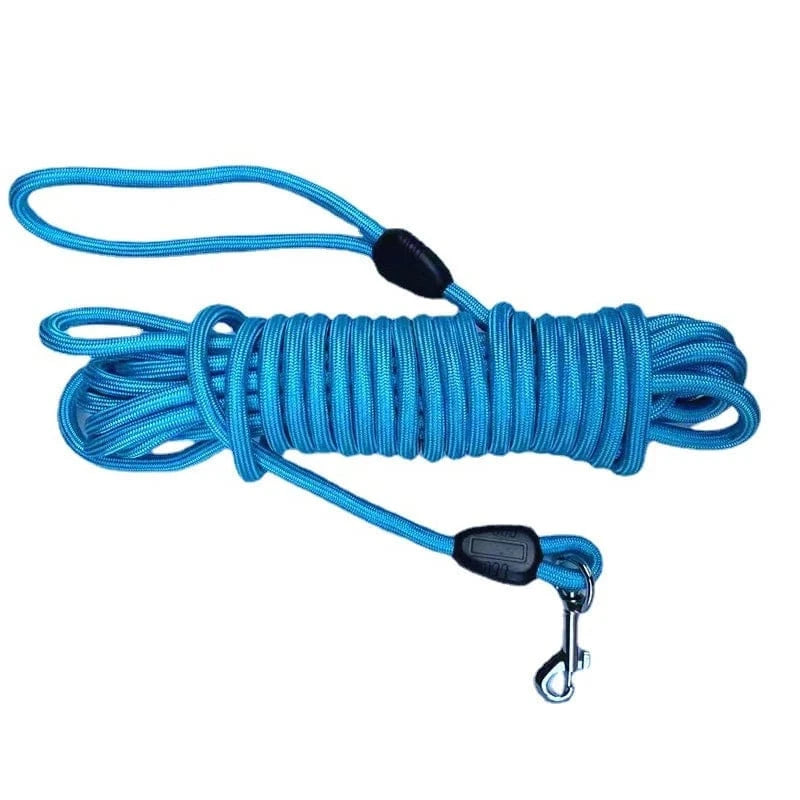 Ridge Hound Blue / 5m Reinforced Training Lead with Traffic Control Loop