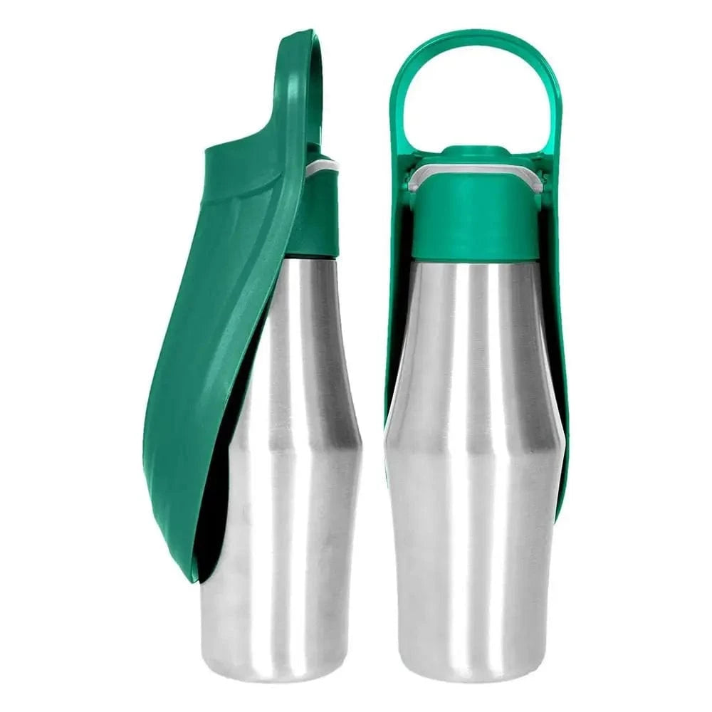 Ridge Hound Dark Green Stainless Steel Dog Water Bottle