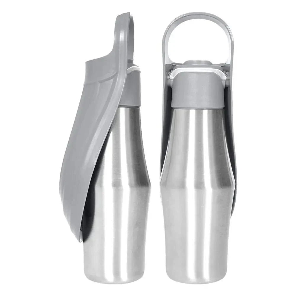Ridge Hound Grey Stainless Steel Dog Water Bottle