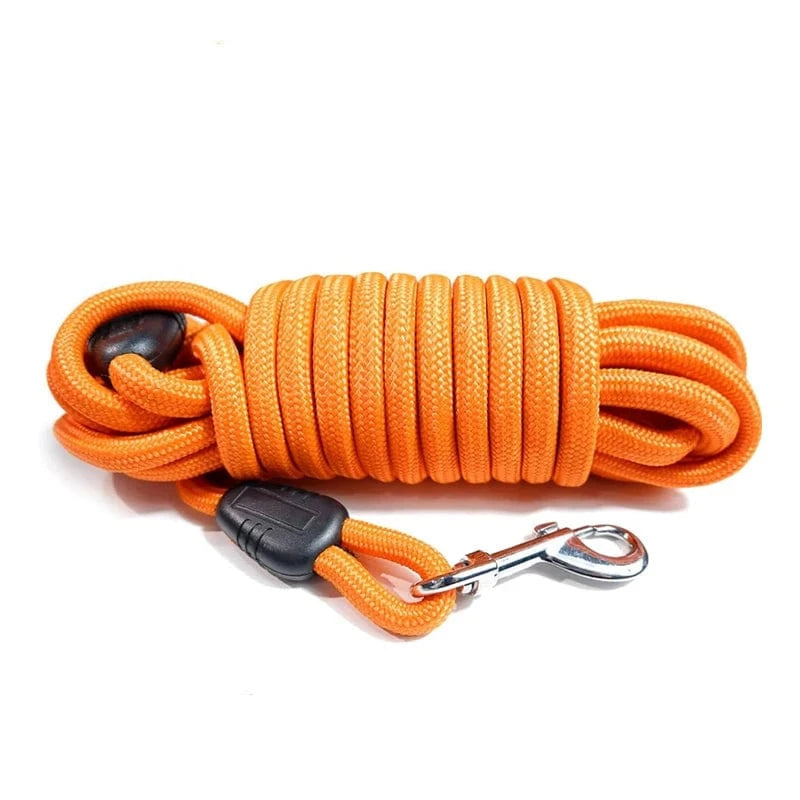 Ridge Hound Orange / 5m Reinforced Training Lead with Traffic Control Loop