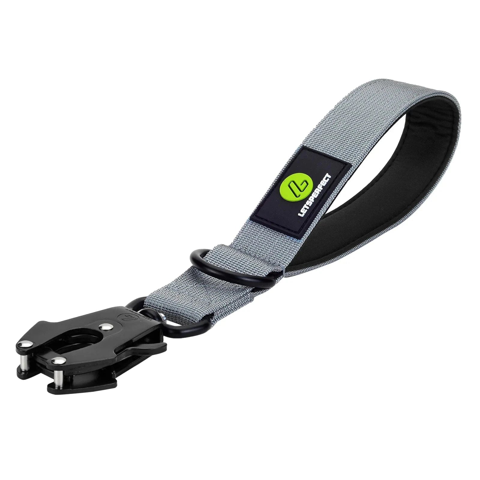 Ridge Hound Gray Short Padded Handle Dog Lead